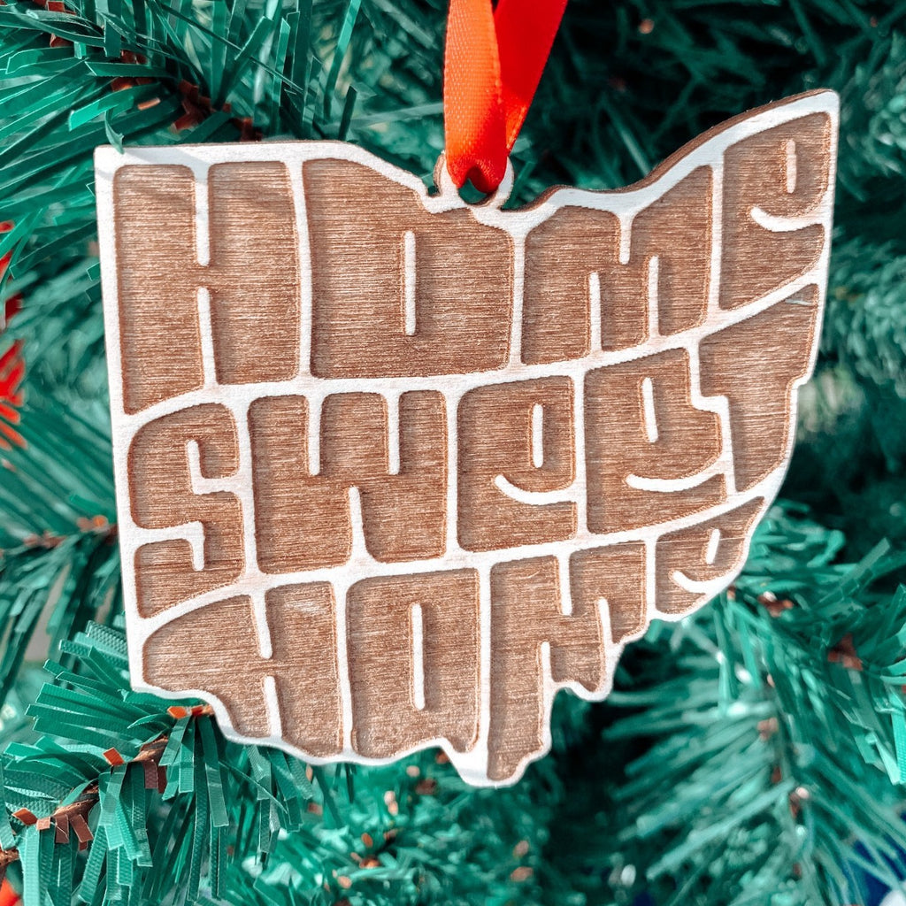 Home Sweet Home! - All 50 States Christmas Holiday Ornament | BFCM - Etch Society Ohio Etch Society Holiday Ornaments
