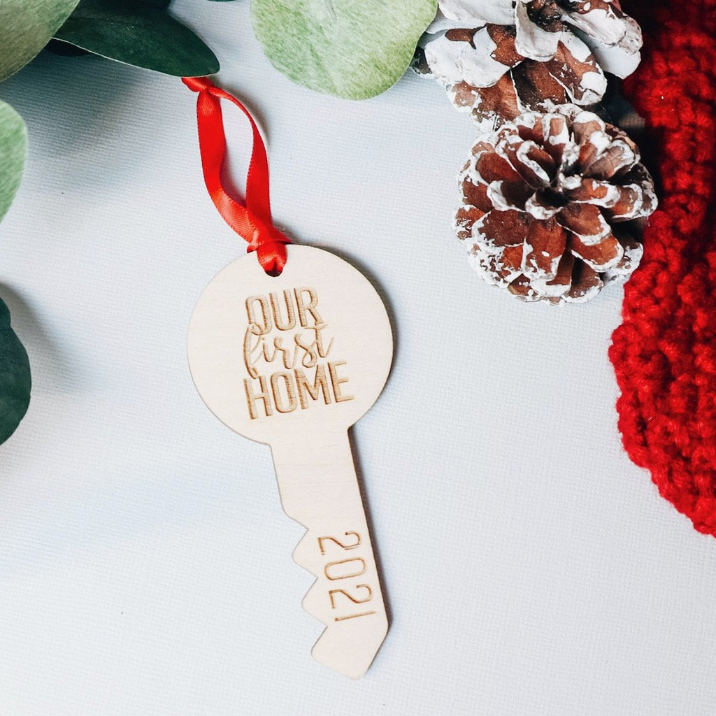 Our First Home Key | Christmas Ornament | BFCM - Etch Society Etch Society Holiday Ornaments