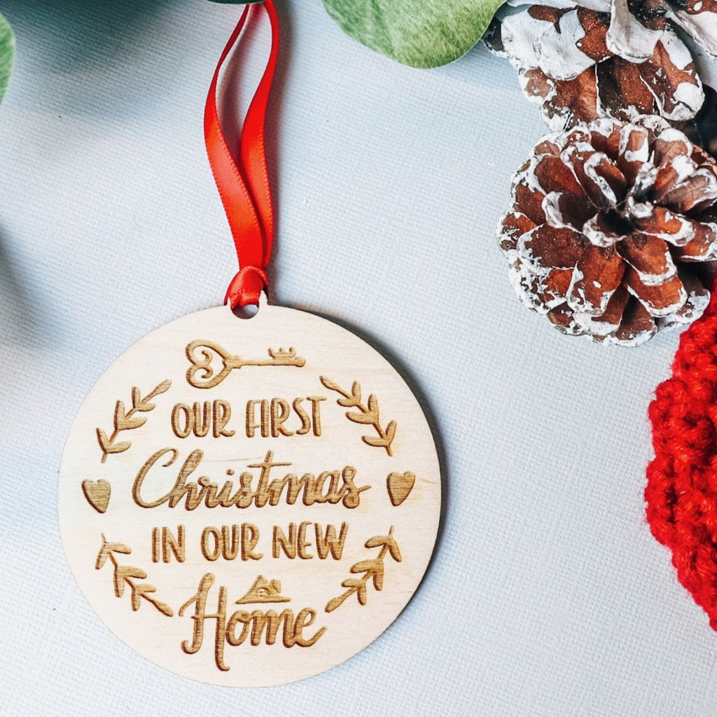 Our First Christmas In Our New House | Christmas Ornament | BFCM - Etch Society Etch Society Holiday Ornaments